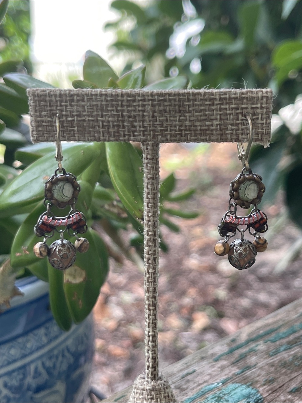 Handcrafted Multicolor Boho Drop Earrings